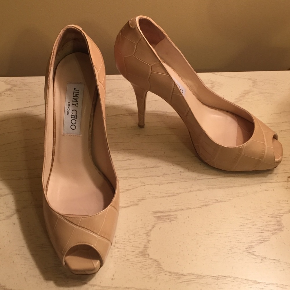 Jimmy Choo Nude Pumps